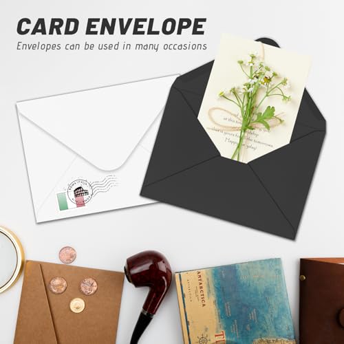 YINUOYOUJIA 50 Pack White 4x6 Envelopes for Invitations & Photos Self Seal