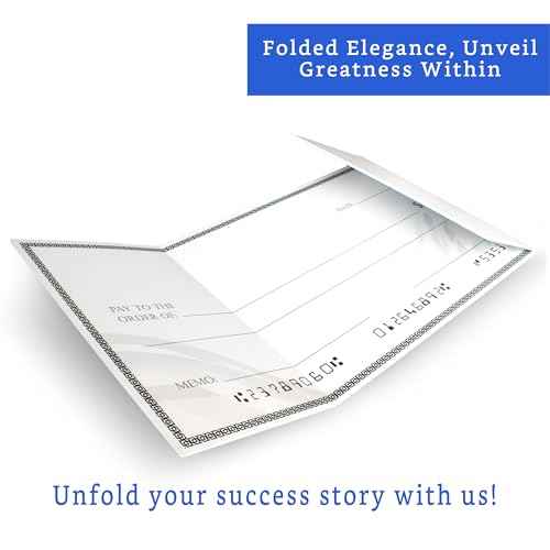 Giant Check (38 x 16 inches) - Big Checks for Presentations, Awards, Donations, Ceremonies and Events