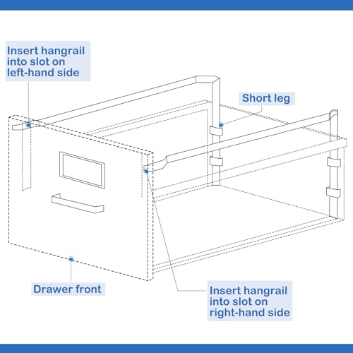 8 Pcs 25" Hangrails File Cabinet Rails Contains 4 Lefts 4 Rights Completes 4 Drawers Compatible with Hon July 1, 1996 and Current 530 Series and 500 Series Files Metal Vertical File Drawers