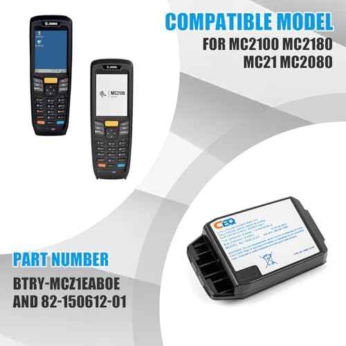 CBQ 2400mAh Replacement Battery for Symbol/Motorol'a MC2180 MC2100 MC21 MC2080 Scanners