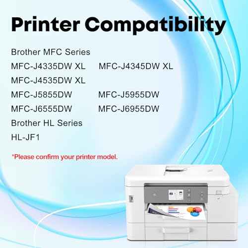 Miss DeerLC406XL High Yield Ink Cartridges, Replacement for Brother LC406XL LC406 Work for MFC-J4335DW MFC-J4535DW MFC-J5855DW MFC-J6555DW MFC-J6955DW Printer(BK/C/My)