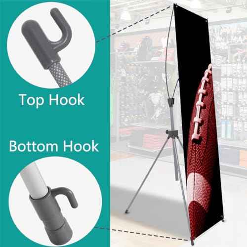 4U Media&Displays NEW Premium X Banner Stand 24"x72" 1 UNIT with Carrying Bag (STAND ONLY)---PORTABLE AND VERSATILITY AND STURDY AND LIGHTWEIGHT AND ADJUSTABLE
