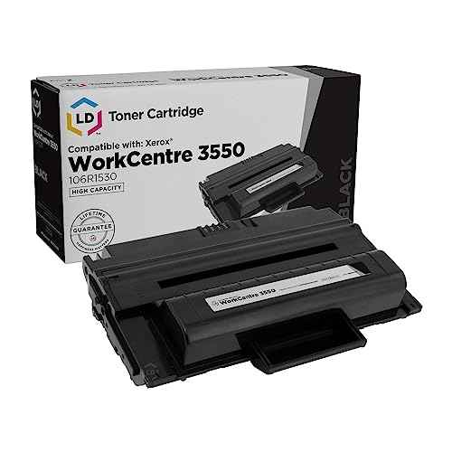 LD Compatible Toner Cartridge Replacement for Xerox WorkCentre 3550 106R1530 (Black) Compatible with The Following Xerox Printer Model WorkCentre WC 3550