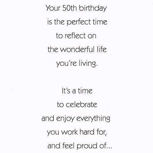American Greetings 50th Birthday Card (Wonderful Life You're Living)