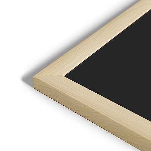 U Brands Chalboard, 18" x 24" Inches, Light Birch Wood Frame (310U00-01)