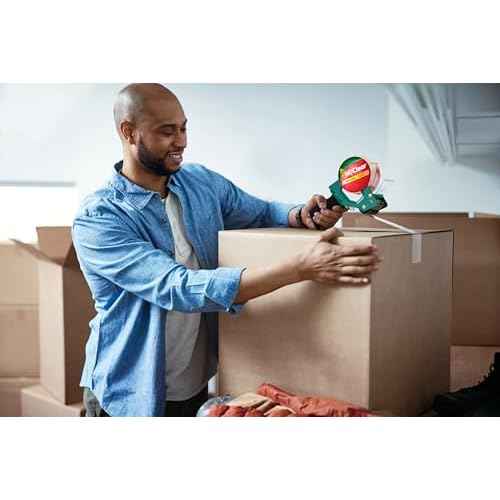 Duck HD Clear Extra Long Packing Tape - 6 Rolls of Strong Heavy Duty Packing Tape Refills for Shipping and Moving, Boxes and Packaging ? 1.88 In. x 109 Yards - 3" Core - Clear (287975)