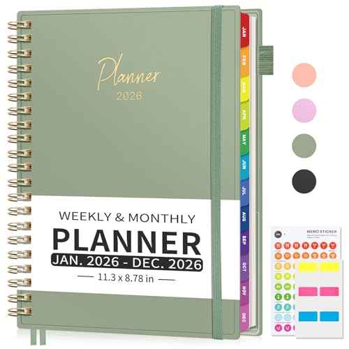 EMSHOI 2026 Appointment Book, A4 15-Minute Hourly Planner, JAN 2026 - DEC 2026, Daily Weekly Monthly, 100GSM Thick Paper, PVC Cover, Colorful Tabs - for Work, School, Salon Scheduling