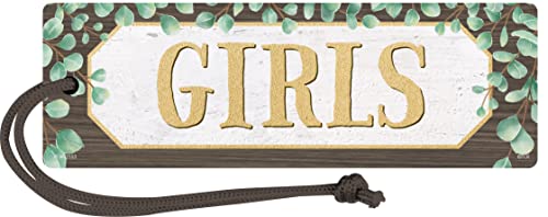Magnetic Girls Pass - Eucalyptus Design, 6-3/4" Classroom Access Pass
