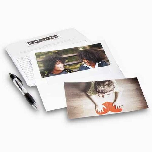 Lineco, Acid Free Photo organizer White File Envelopes 4x6 Inch, for Photos, Postcards, Greeting Cards (25/Pack, 4 Packs)