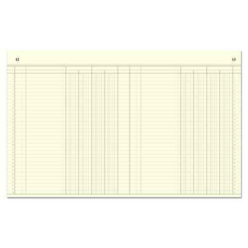 BookFactory Account Book/Ledger Book/Accounting/Account Notebook (4 Column/Four Columns Columnar Book Format) - 168 Pages, 8'' x 10'', Burgundy Cover, Section Sewn Hardbound (Made in USA)