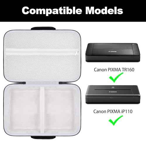 khanka Stroage Case for Canon PIXMA TR160 / TR150 / iP110 Portable Printer Wireless Mobile Printer,Case Only