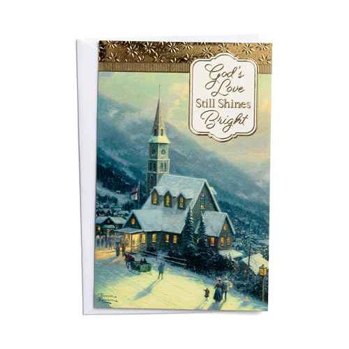 DaySpring - Thomas Kinkade - God¡¯s Love Still Shines Bright - 50 Bulk Christmas Boxed Cards, NRSV (J7189)
