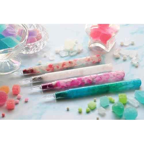 ÞÑà¤ûù? Teranishi Chemical Industry GLAAL-JR Guitar Glass Pen, Aurora, Long, with Cap, Jelly Red