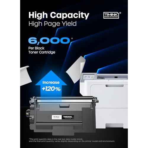 TN920XL TN920 Toner Cartridge HL-L6210DW Compatible for Brother TN-920XL TN-920 High Yield to Use with HL-L6210DW HL-L5210DW HL-L6210DWT HL-L5210DN HL-L5210DWT Printer with Chip