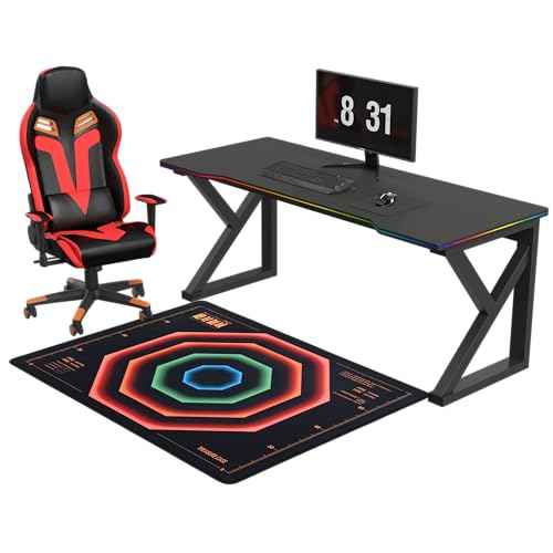 Non-Slip Floor Chair Mat 35"¡¿47" for Neon Genesis Evangelion A.T.Field Inspired Design