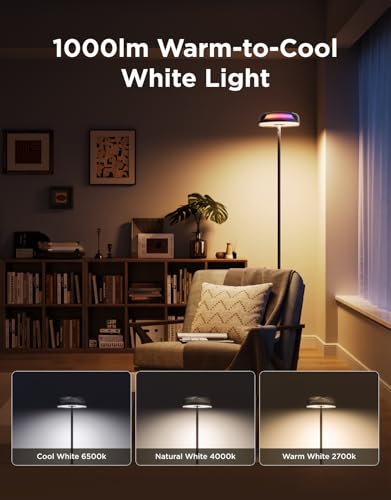 Govee RGBIC Floor Lamp with Ripple Projector for Living Room