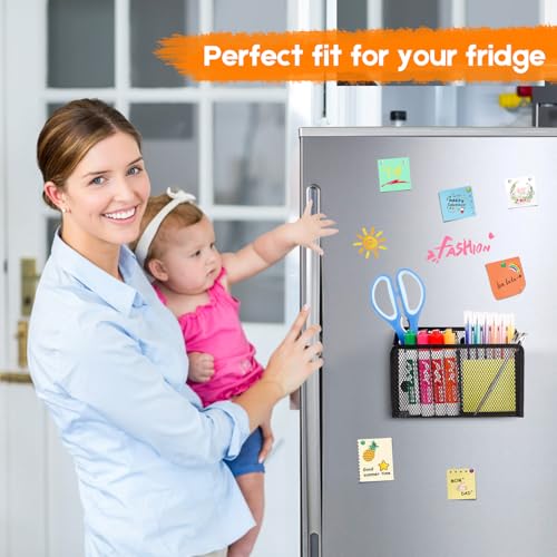 Ameceres 2-Slot Magnetic Pencil Holder Whiteboard & Locker Organizer - 1 Pack