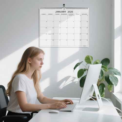 Wall Calendar 2025-2026, 16 Months Calendar September 2025 to December 2026, 14"¡¿11" Hanging Calendar for Home Office School Planning