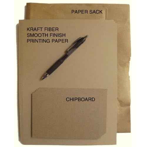 100 Brown Kraft Fiber 80# Cover Paper Sheets - 8.5" X 11" (8.5X11 Inches) Standard Letter|Flyer Size - Rich Earthy Color with Natural Fibers - 80lb/pound Cardstock - Smooth Finish