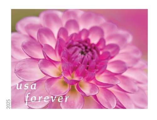 20 First-Class Mail Forever Postage Stamps - Dahlias Flower Design