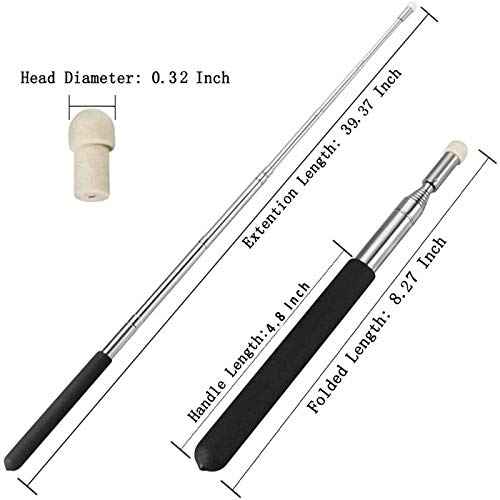 Telescopic Teachers Pointer,Teaching Pointer,Hand Pointer Extendable Telescopic Retractable Pointer Handheld Presenter Classroom Whiteboard Pointer (1)