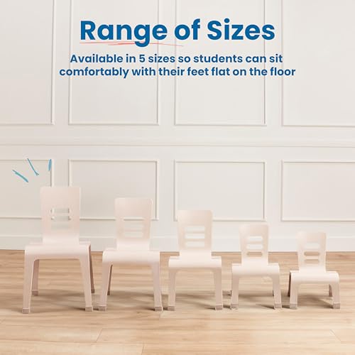 ECR4Kids Bentwood Chair 14in Seat Height White Wash 2-Pack Montessori