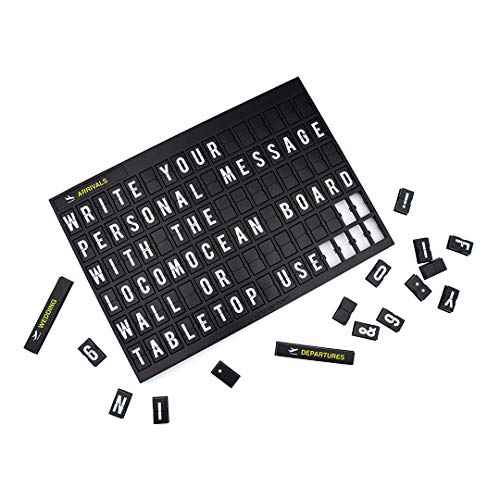 Locomocean Airport-Style Custom Message Board - Personalized Flight Arrivals and Departures Sign