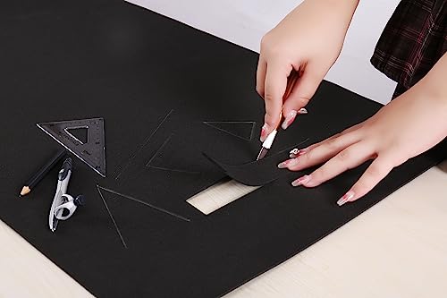 AMZQNART 16x59in Black 8mm EVA Foam Sheets Rolls for Crafts & Cosplay Armor
