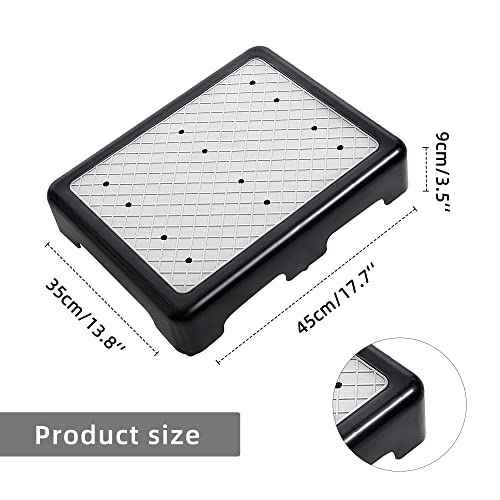 Platform Step Stool Bed Step Non-Slip Rubber Stair Riser Portable Anti-Fall Safety Platform for Elderly and Adults