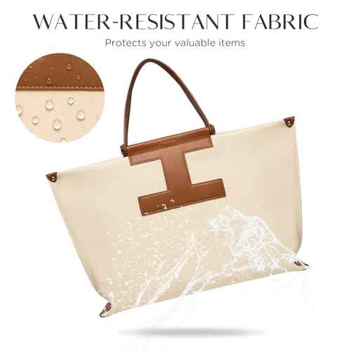 CHUNLI Laptop Tote Bag for Women,15.6 Inch Waterproof Scratch-Resistant Leather Work Computer Bag Business Office Briefcase