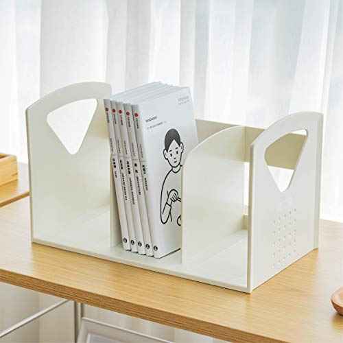2 Pack Desk Book Shelves Small Desktop Bookshelf F Magazine Holder for Home School and Office
