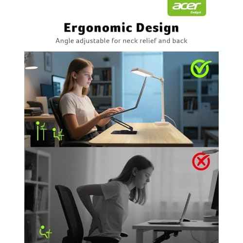 acer Laptop Stand for Desk - with 360 Swivel Base, Rotating Laptop Riser for Desk, Adjustable Computer Stand for Laptops, Ergonomic Riser Holder Foldable, Portable MacBook Pro Air (10-16") - Black