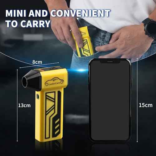 Compressed Air Duste Blower, Twin Fuction Violent Fan, Computer Keyboard PC Fan Car Cleaning, with Vacuum Cleaner Set
