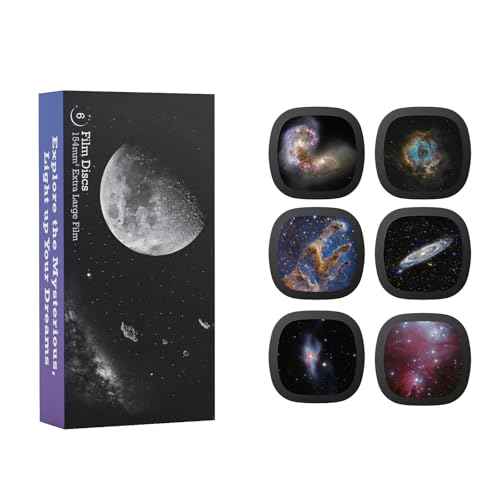 Realistic Discs - Discs for Ainael Meteor and Galaxy Projector, 5k Ultra HD Slide for Home Planetarium, 6 Discs Set Without Projector (Nebula 3)