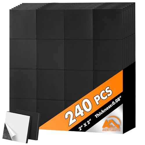 Aertiavty Magnetic Squares with Adhesive Backing, 240 Pcs 2" Fridge Magnets, Magnetic Strips with Adhesive Backing, 80 Mil Magnet Sheets for Whiteboard, Refrigerator, Crafts, Easy Peel and Stick