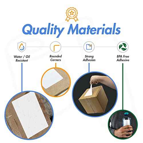 (4 Rolls, 900/Roll) 1.5¡± x 1.5¡± Direct Thermal Labels - 1¡± Core, Compatible with Rollo Label Printer & Zebra Desktop Printers - All Purpose QR Barcode Address - Adhesive Perforated