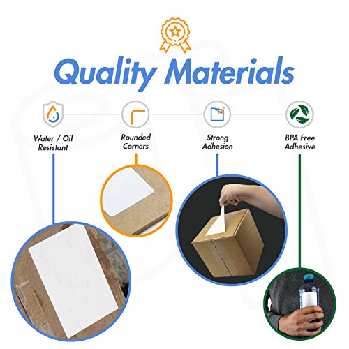 2.25 x 0.75 inch Direct Thermal Label - Compatible with Rollo Label Printer & Zebra Desktop Printers ? 1 inch Core, Multipurpose UPC Barcode Address Sticker, Adhesive & Perforated - 4 Rolls, 1700/Roll