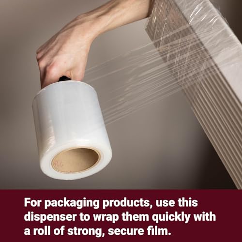 IDL Packaging Stretch Wrap Dispenser for Mini & Bundling Film Rolls,