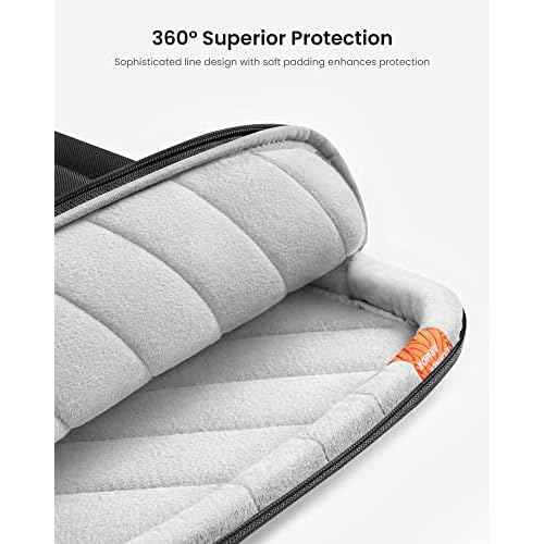 tomtoc 360 Protective Laptop Carrying Case compatible with 14-inch MacBook Pro M5/M4/M3/M2/M1 Pro/Max A3434 A3112 A3401 A3185 2025-2021, 12.9-13 Inch iPad Pro/Air, Water-Resistant Accessory Sleeve Bag