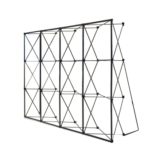Black 10x7.5 ft Portable Pop Up Display Backdrop for Trade Shows & Events