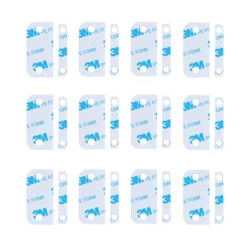 Adhesive Replacement Tape for Ring Alarm Contact Sensors & Magnets (2nd Gen) ? Durable Double-Sided Pads for Easy Installation ? Pack of 12 Sensor Pads & 12 Magnet Pads, Pre-Cut, No Cutting Needed