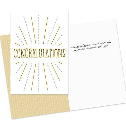 Hallmark Business 25 Pack Bulk Assorted Work Anniversary Cards (Fun & Professional)
