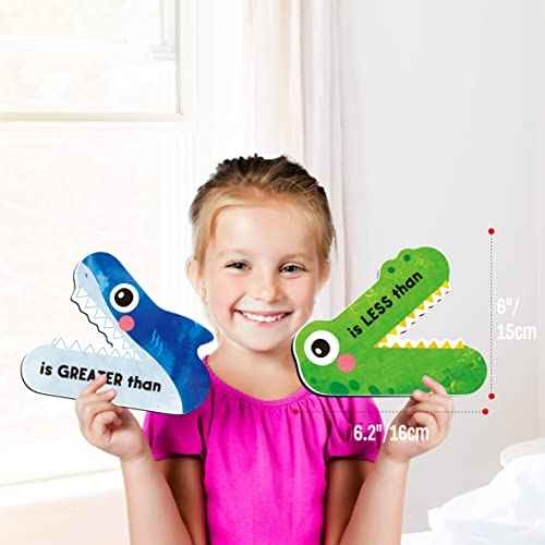 3 Magnetic Math Signs - Greater Than/Less Than/Equal to Math Demonstration Tool for Teacher, School & Classroom Supplies