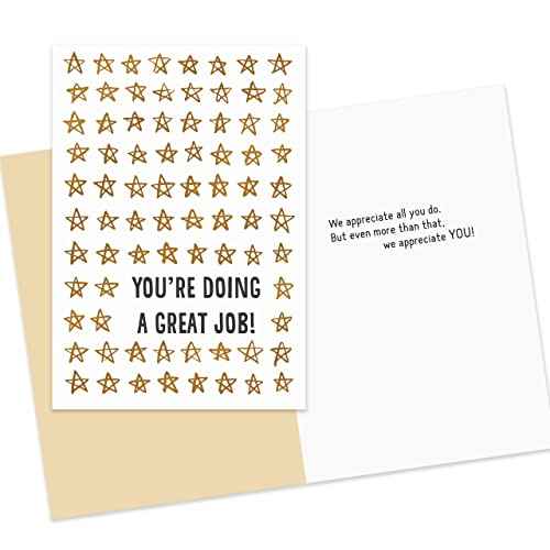 Hallmark Business Bulk 25 Pack Assorted Appreciation Cards for Employees (Talented & Appreciated), 5 x 7 Cards, Messages Inside, Envelopes Included