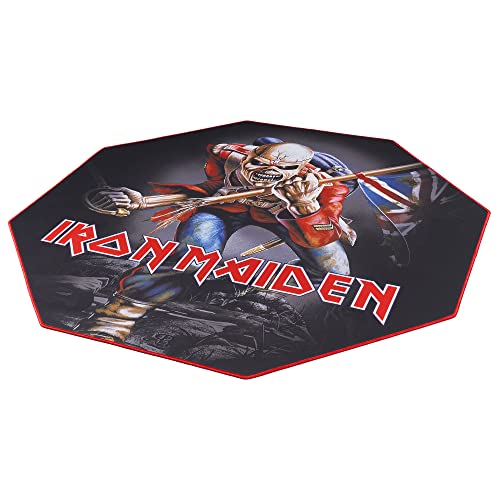 SUBSONIC Iron Maiden - Non-Slip Gamer Floor Mat for Gaming and Office Chair