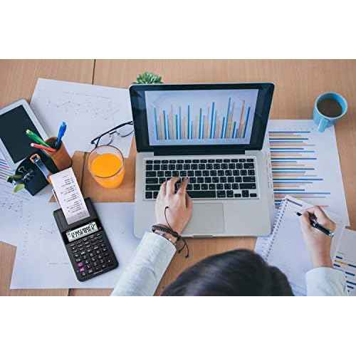 Casio HR-10RC Mini Desktop Printing Calculator | Portable | 12-Digit Display | One-Color Printer | Tax & Currency | Ideal for Taxes, Bookkeeping & Accounting Tasks