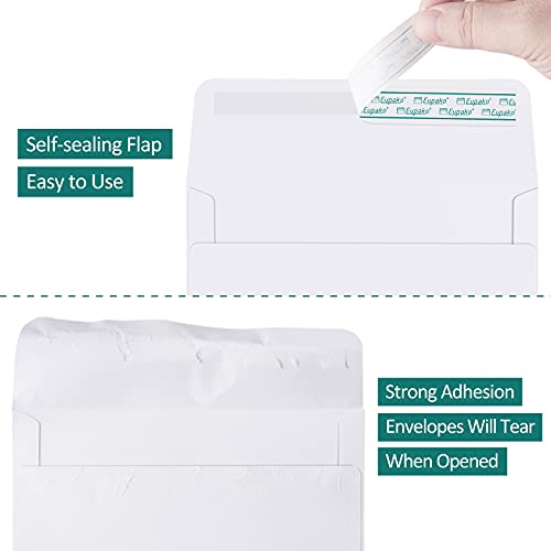 Eupako A2 White Paper Envelopes 250 Pack 4.375 x 5.75 Inches Self Seal Invitations