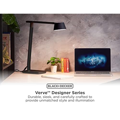 Verve Designer Desk Lamp with USB Charging Port, True White LED + 16M RGB Colors