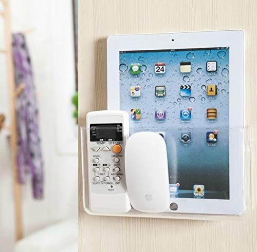 3 Pack Plastic Wall Folders, Acrylic Single Pocket Wall Mount File Holder, Clear Hanging Wall File Organizer for Office Home, 8.8” x 2.5” x 4.3”