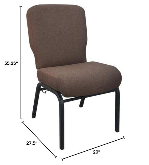Flash Furniture Advantage Signature Elite Java Church Chair - 20 in. Wide